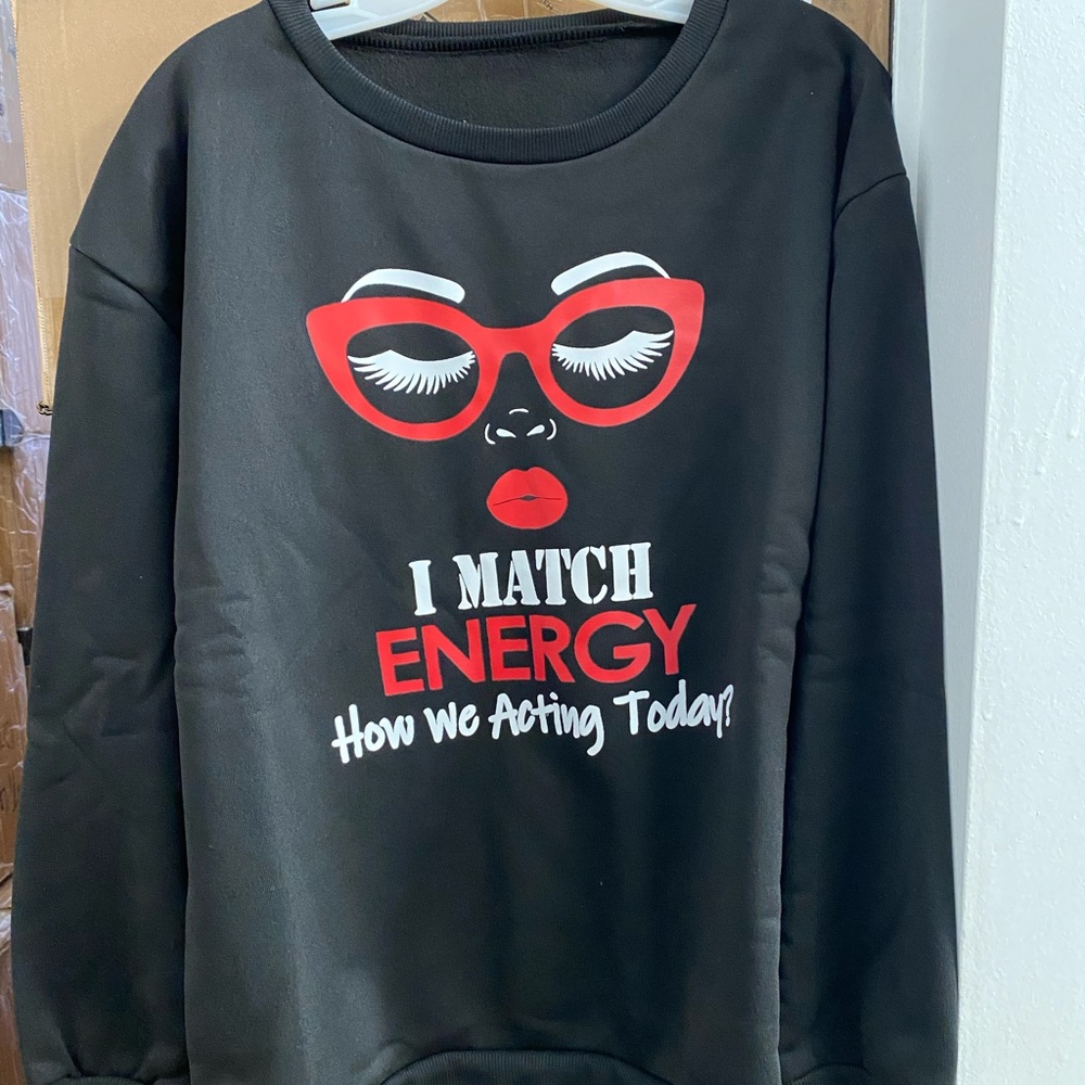 Black Graphic Sweatshirt
